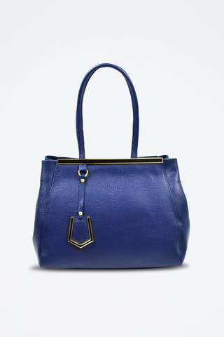 Bolso de piel Elisabeth - Azul