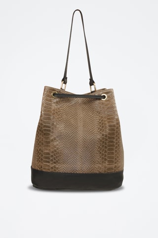 Bolso de piel Erika - Topo