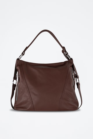 Bolso de piel Anne - Marrón