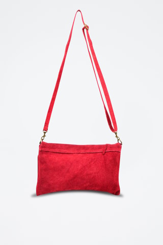 Bandolera de piel Adele - Rojo