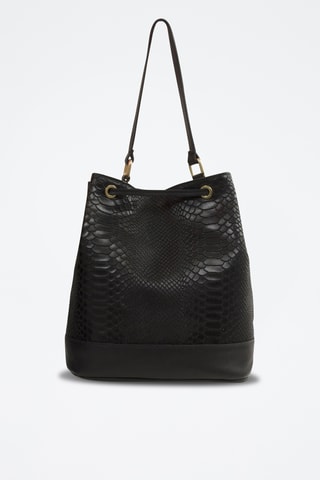 Bolso de piel Erika - Negro