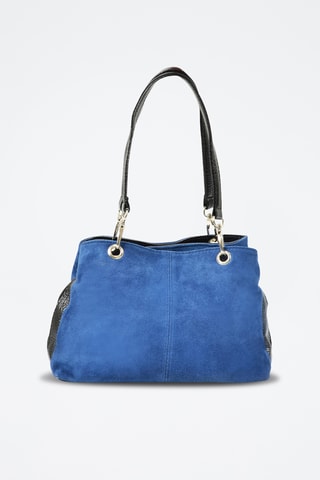 Bolso de piel Giselle - Azul claro