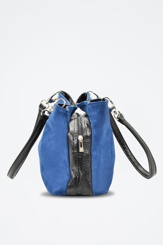 Bolso de piel Giselle - Azul claro