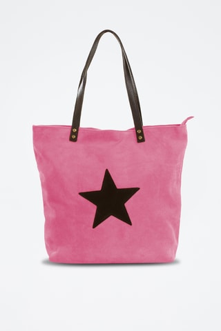Bolso de piel Sharon - Rosa