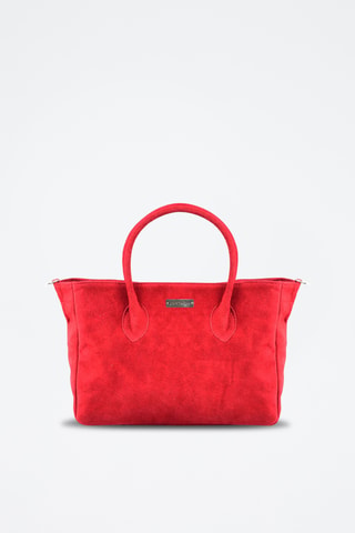 Bolso de piel Carmina - Rojo