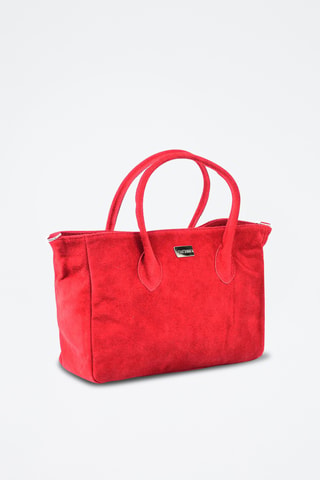 Bolso de piel Carmina - Rojo