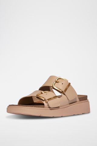 Mules en cuir - Beige