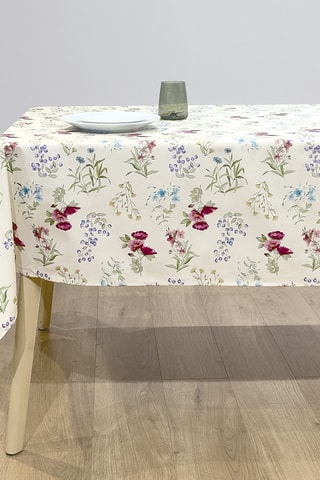 Nappe Twister Katya - Ecru et vert