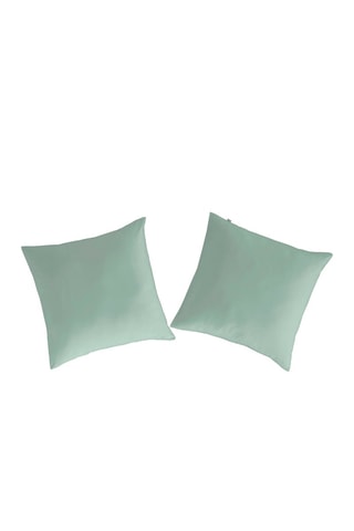 2 taies d'oreiller en coton 57 fils/cm² Casual - Bleu