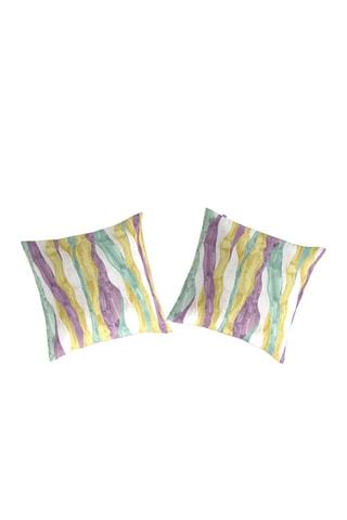 2 taies d'oreiller Wave A - Multicolore