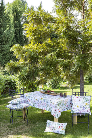 2 housses de coussin en coton 57 fils/cm² Maggio - Multicolore - 50 x 50 cm