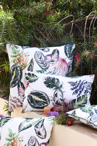 2 coussins en coton  57 fils/cm² Tropalm - Multicolore - 50 x 50 cm
