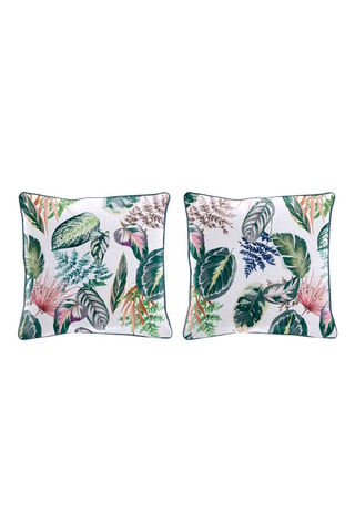 2 coussins en coton  57 fils/cm² Tropalm - Multicolore - 50 x 50 cm