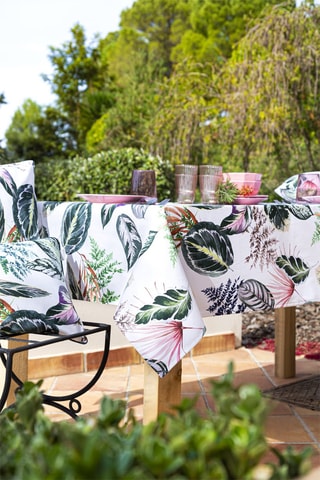 2 coussins en coton  57 fils/cm² Tropalm - Multicolore - 50 x 50 cm