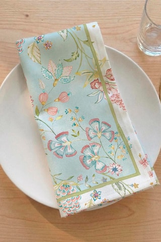 Serviette de table Kilim - Bleu clair