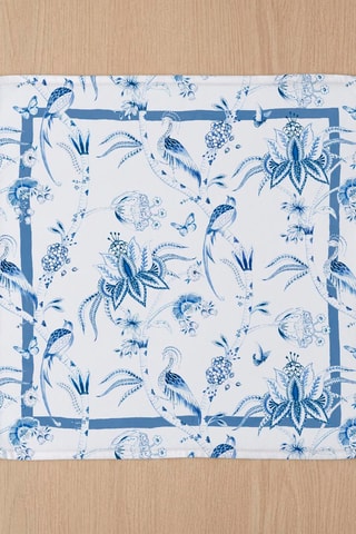 4 serviettes de table Peacock - Bleu