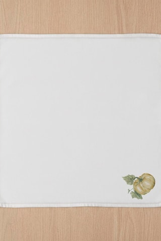 4 serviettes de table Pumkin - Blanc