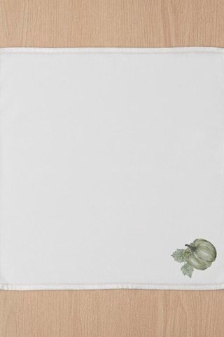 4 serviettes de table Pumkin - Blanc