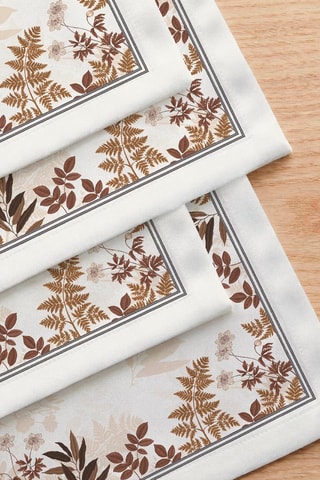 4 serviettes de table Sienna - Beige