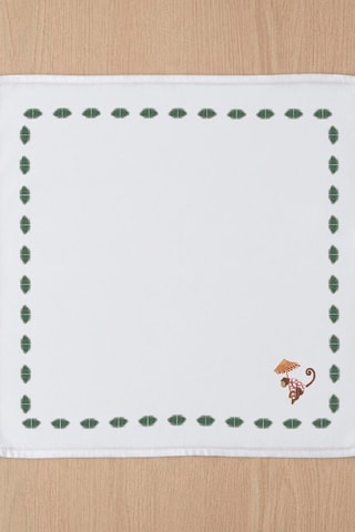 4 serviettes de table Manyara - Blanc