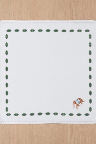 4 serviettes de table Manyara - Blanc