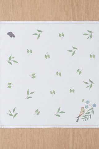 4 serviettes de table Robin - Blanc