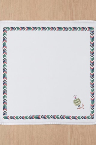 4 serviettes de table Unguja - Blanc