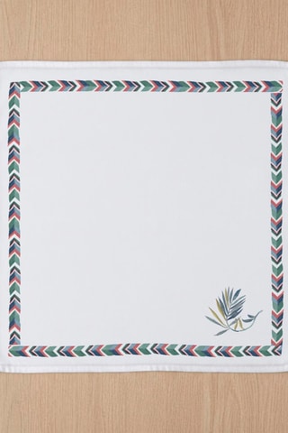 4 serviettes de table Unguja - Blanc