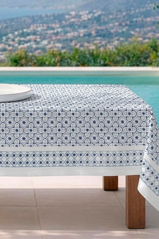 Nappe antitache rectangulaire Crosses - Bleu