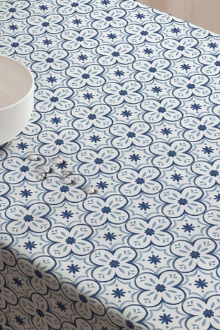 Nappe antitache rectangulaire Crosses - Bleu