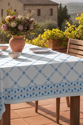 Nappe antitache rectangulaire Tesela - Bleu