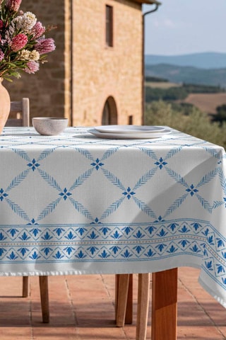 Nappe antitache rectangulaire Tesela - Bleu