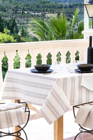 Nappe rectangulaire Chantilly - Gris