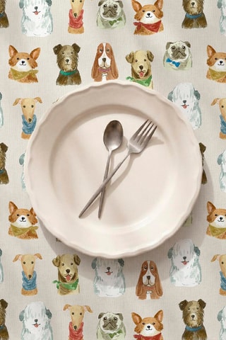 Nappe antitache rectangulaire Caninos - Beige