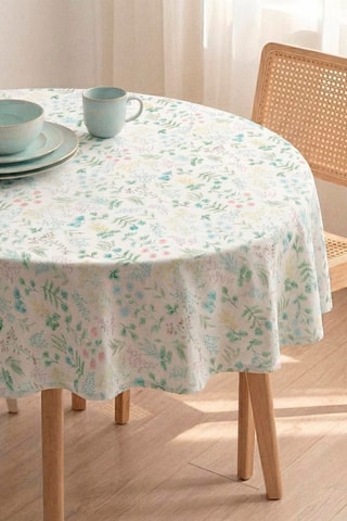 Nappe antitache ronde Cuqui - Blanc