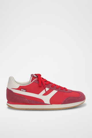 Leren Sneakers - Rood
