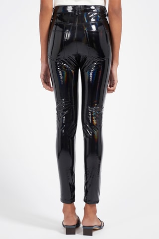 Broek Skinny Hoge Taille Zwart