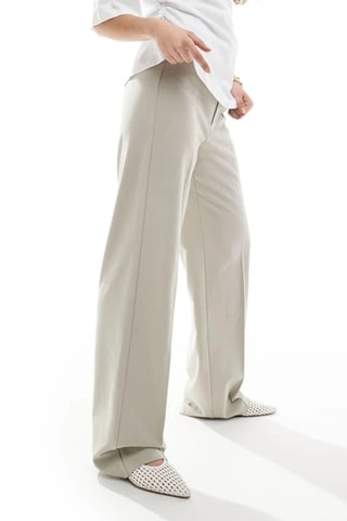 Pantalon taille haute - Beige