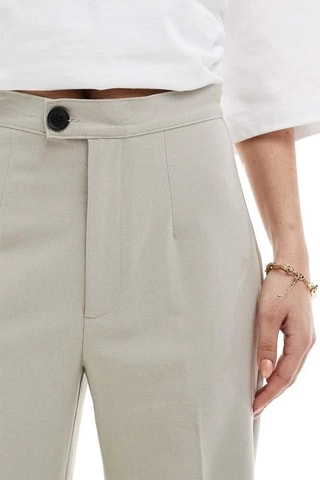 Pantalon taille haute - Beige