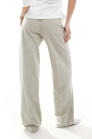 Pantalon taille haute - Beige