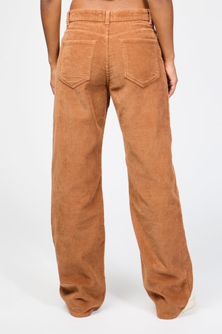 Rechte Velours Broek - Camel
