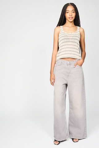 Jeans wide legs - Grijs