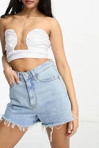 Bustier crop top - Wit
