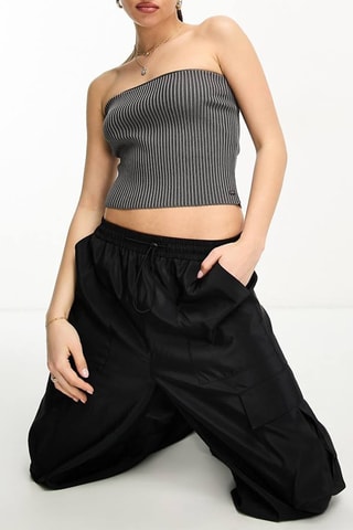 Wollen Bustier Top - Grijs