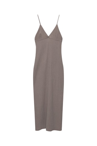 Midi-jurk - Taupe