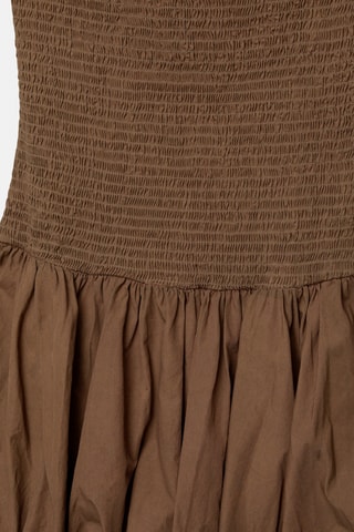 Strapless Jurk - Bruin