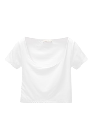 Cropped T-shirt - Wit