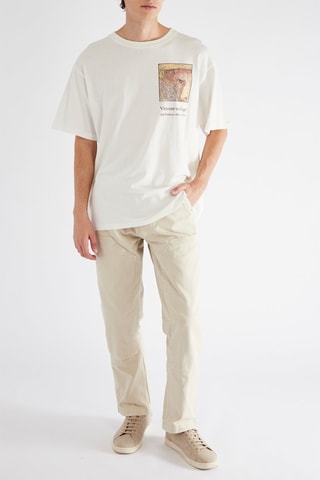 T-shirt Vincent Van Gogh Zelfportret met vilten hoed - Wit