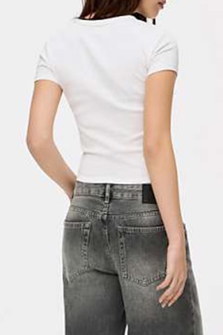T-shirt cropped - Blanc