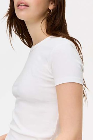 T-shirt cropped - Blanc